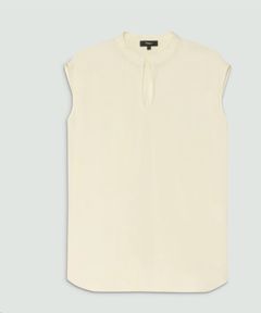 Powder Crepe Boxy Top(ライス) / トリアセテート / ウォッシャブル / 01-5208216
