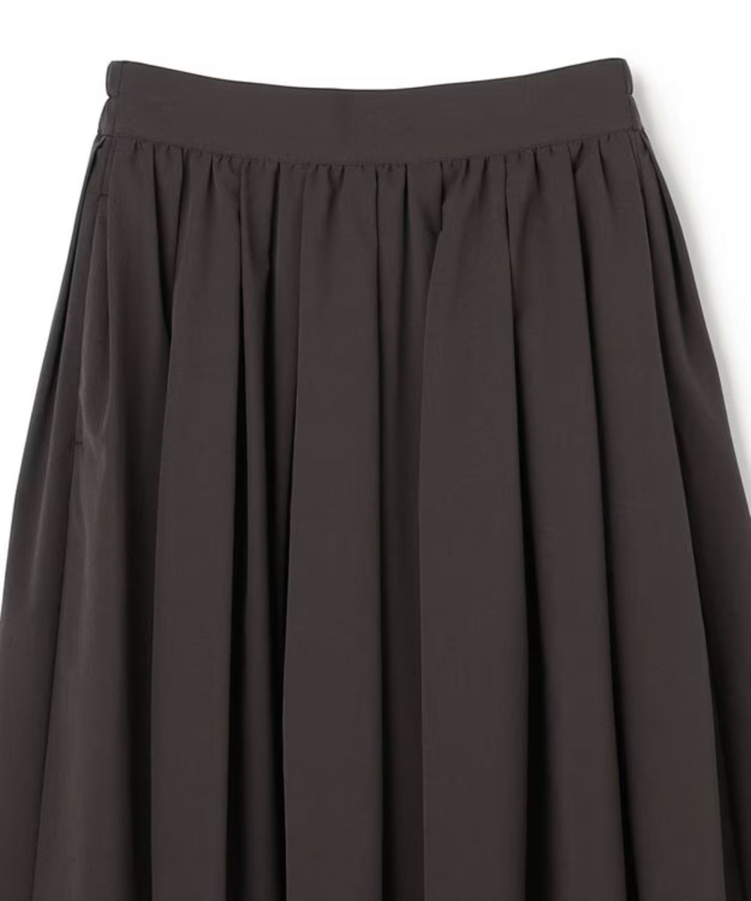 クールタッチカラータイプライターフレアスカート(ダークブラウン) ポリエステル / ウォッシャブル / UVケア / 吸水速乾 / 接触冷感 / SKUVLS0402