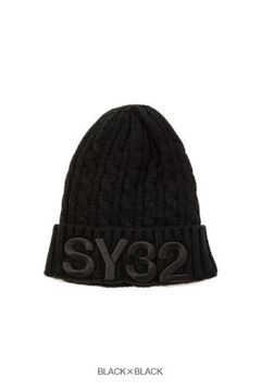 3D LOGO CABLE KNIT / CAP