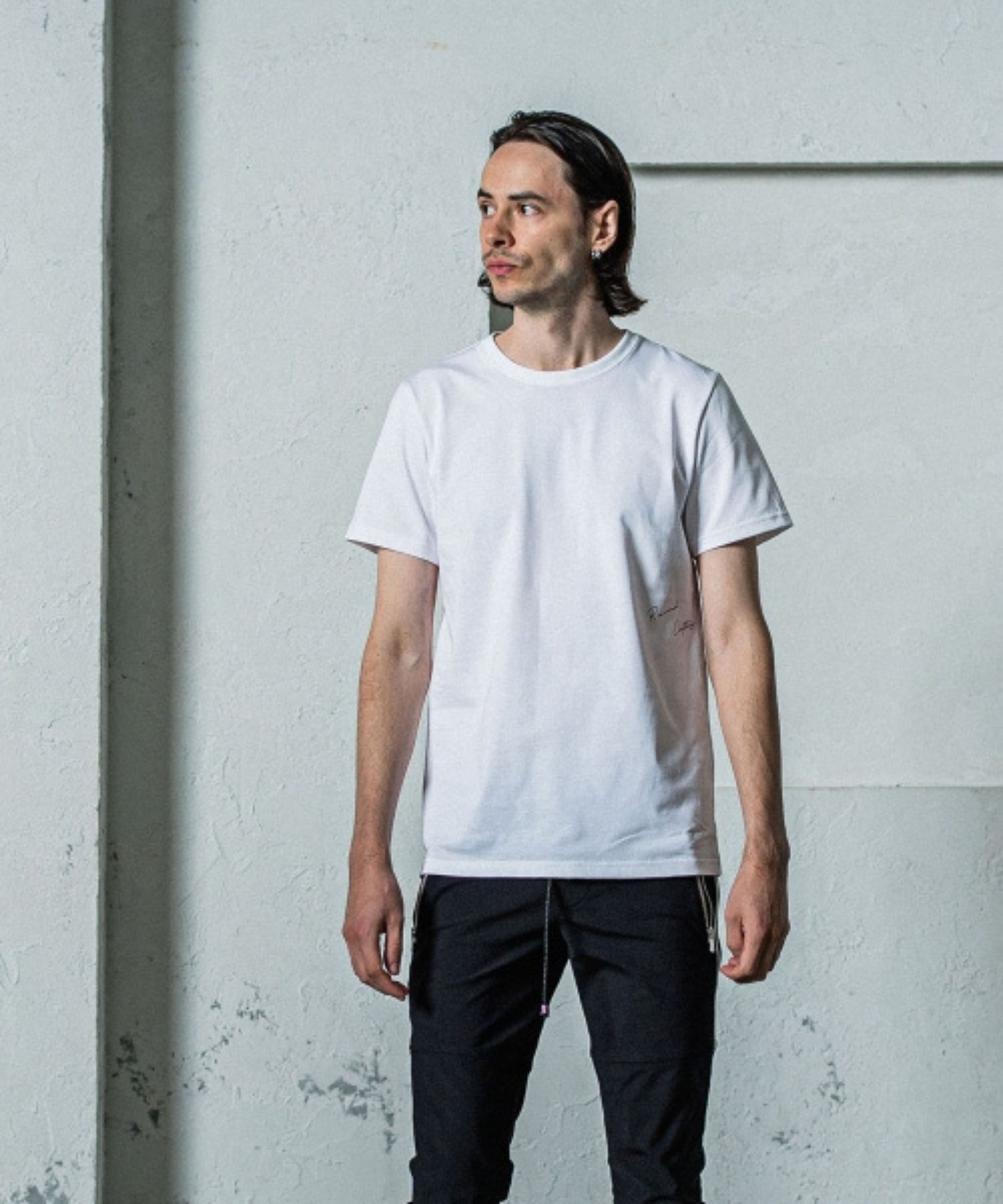 SIDE RC BASIC TEE (WHITE) コットン / ベイシックシルエット / サイドロゴ / UVカット / RC35-T-004