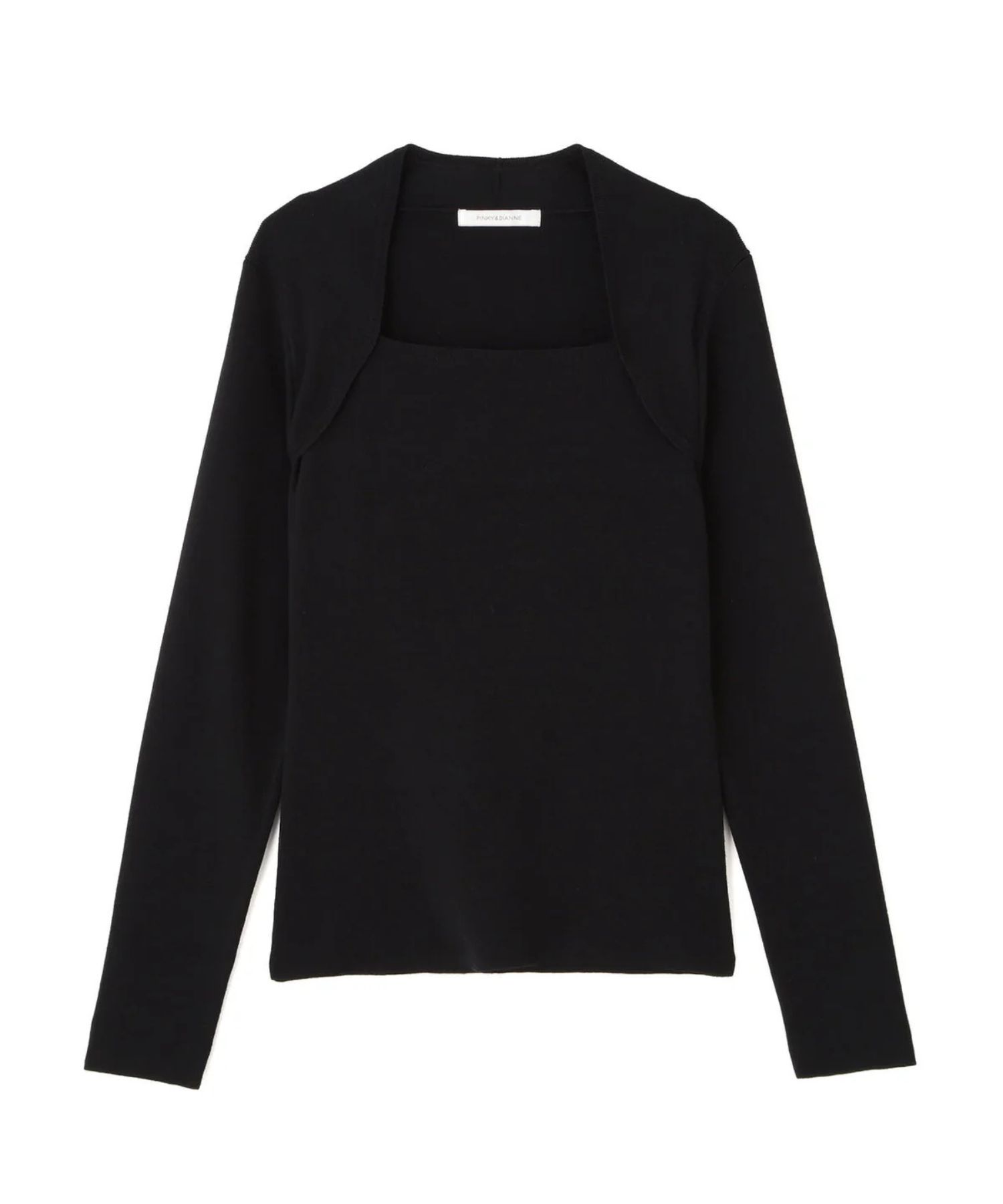 プルオーバーシンプルハイゲージ(ブラック)ポリエステル / ストレッチあり / かぶって着用 / ウォッシャブル / 手洗い可 / 0316170128