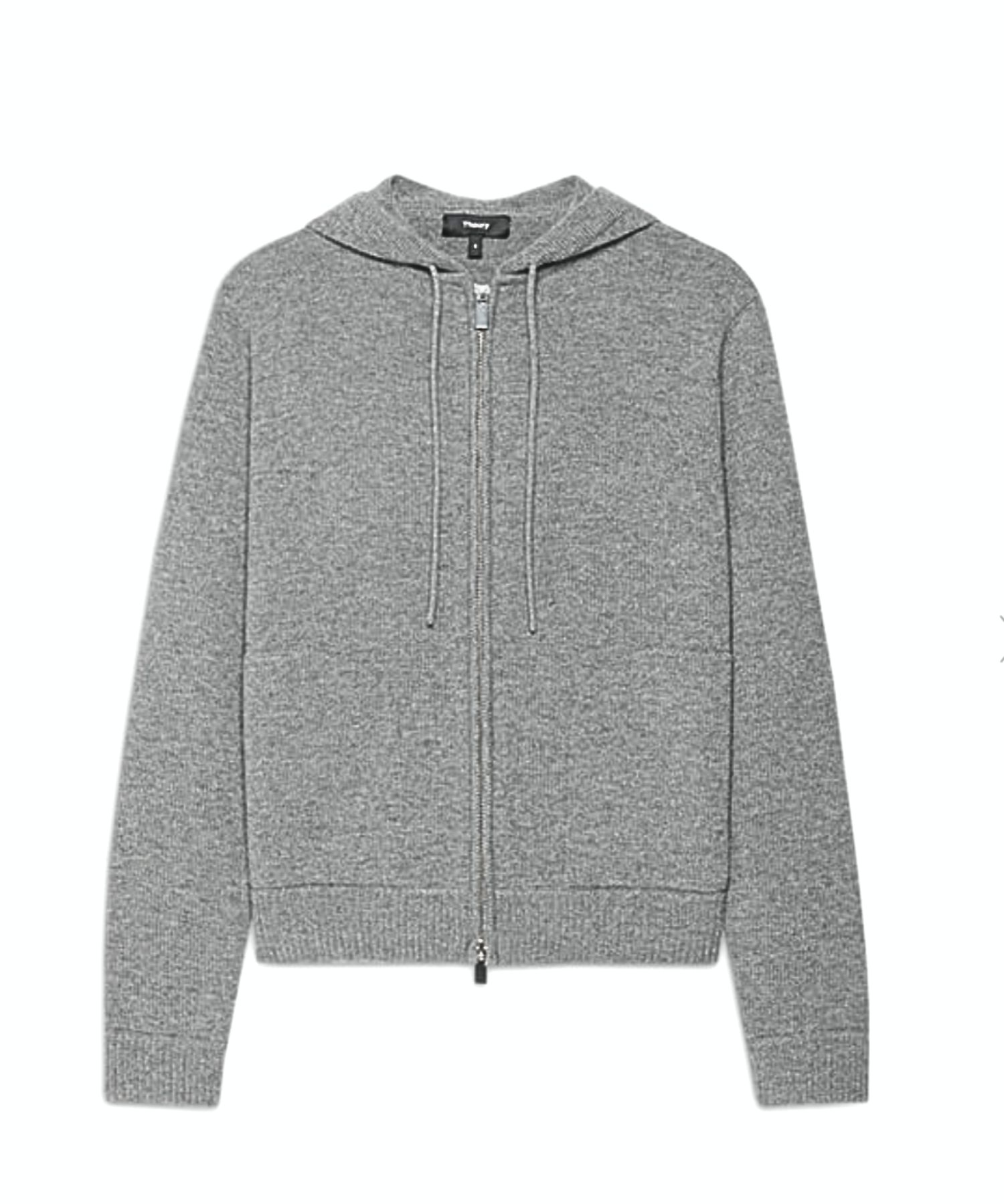 Lana Cash Zip Up Hoodie (ライトチャコール ) 毛 / 伸縮性有り / 柔らかい / ダブルZIP / : 01-5403703