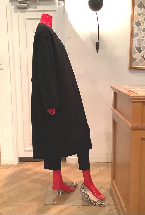 Luxe New Divide Collarless Coat / ノーカラーロングコート