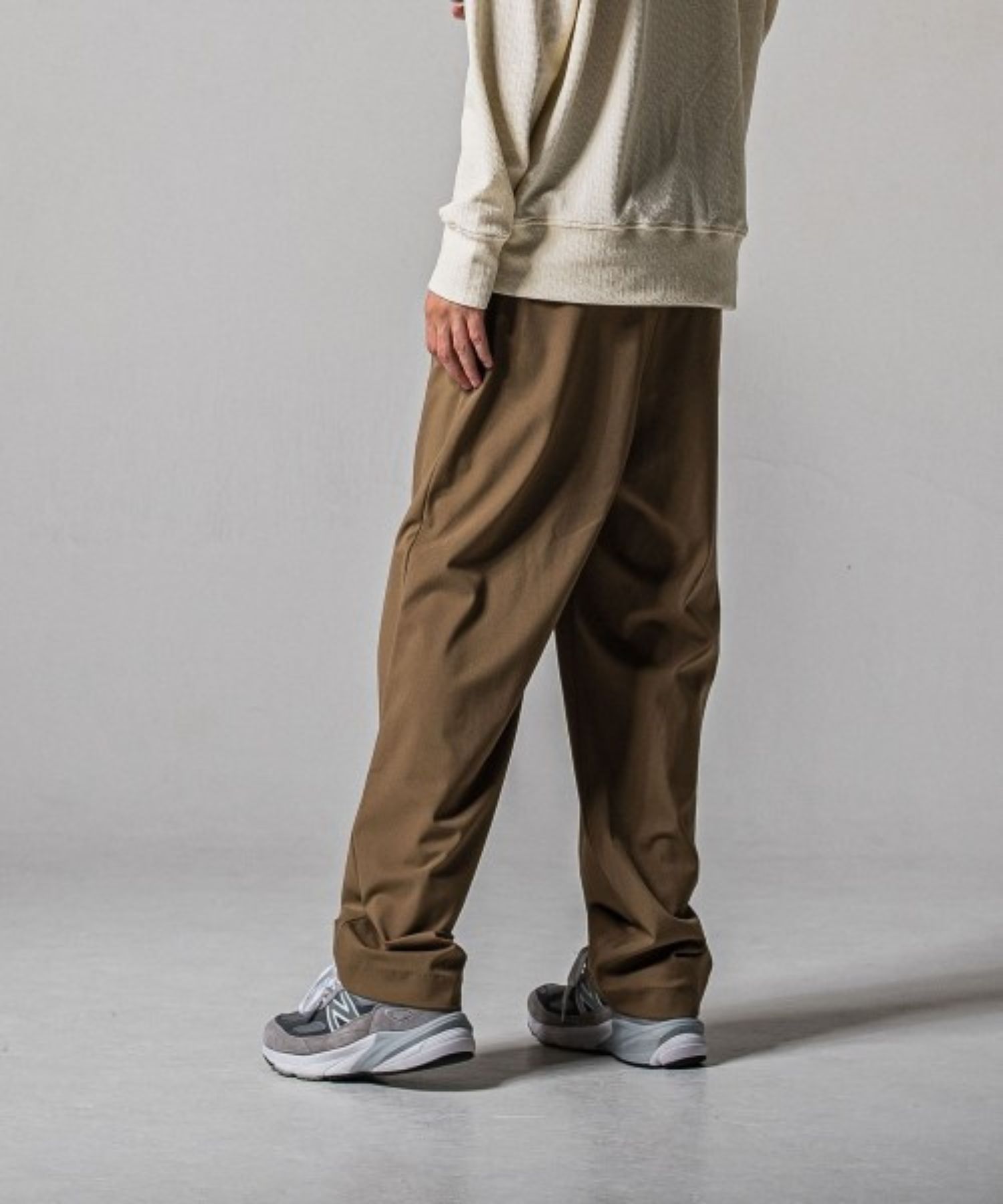 BEN PANTS ( BEIGE ) ナイロン / 2タック / スラッシュポケット / ストレッチ / RC39-ST-038