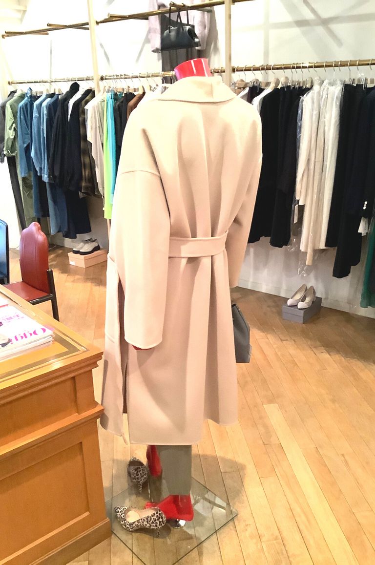 TOMORROWLAND - DOUBLE FACE MELTON BIEBER SHAWL COLLAR COAT TOMORROWLAND - DOUBLE FACE MELTON BIEBER SHAWL COLLAR COAT