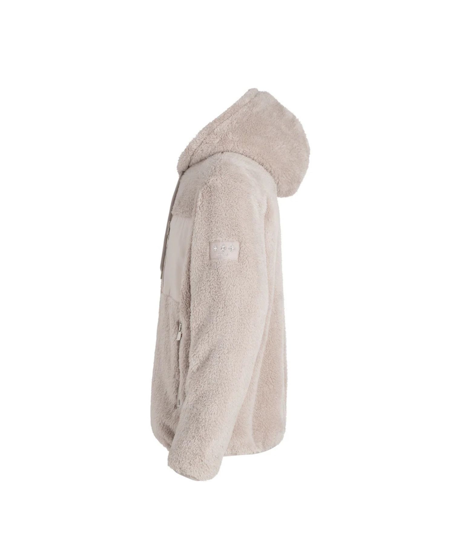 (MENS) MENFI メンフィ ボアブルゾン (ライトグレー) ポリエステル / フーディー / ダブルファスナー / 胸元のポケット / MJXA0212033588