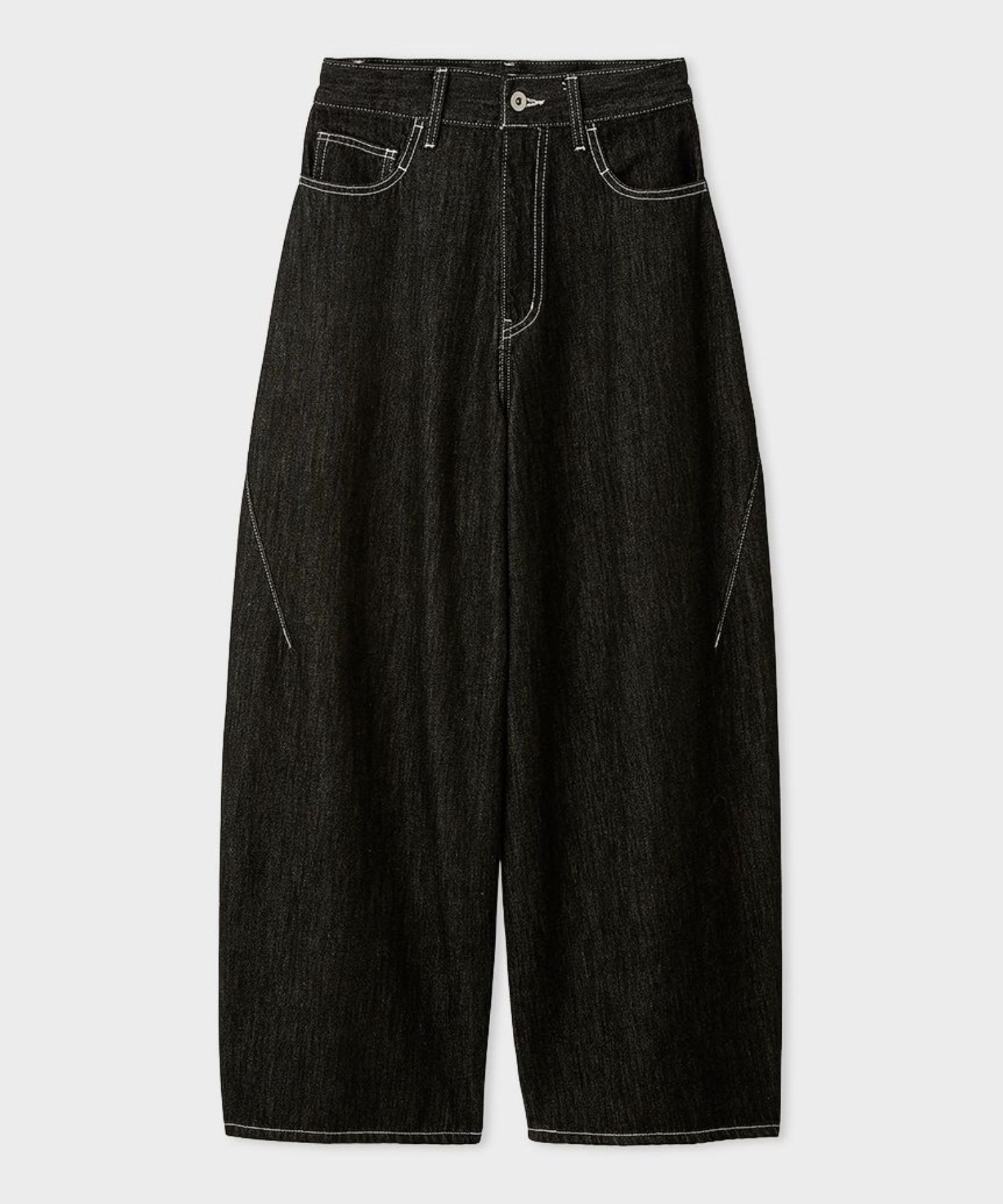 ハイフォルムコクーンデニム(ブラック) 綿 / ウォッシャブル / 手洗い可 / MWFP261030