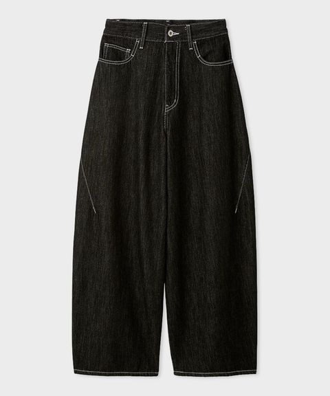 ハイフォルムコクーンデニム(ブラック) 綿 / ウォッシャブル / 手洗い可 / MWFP261030