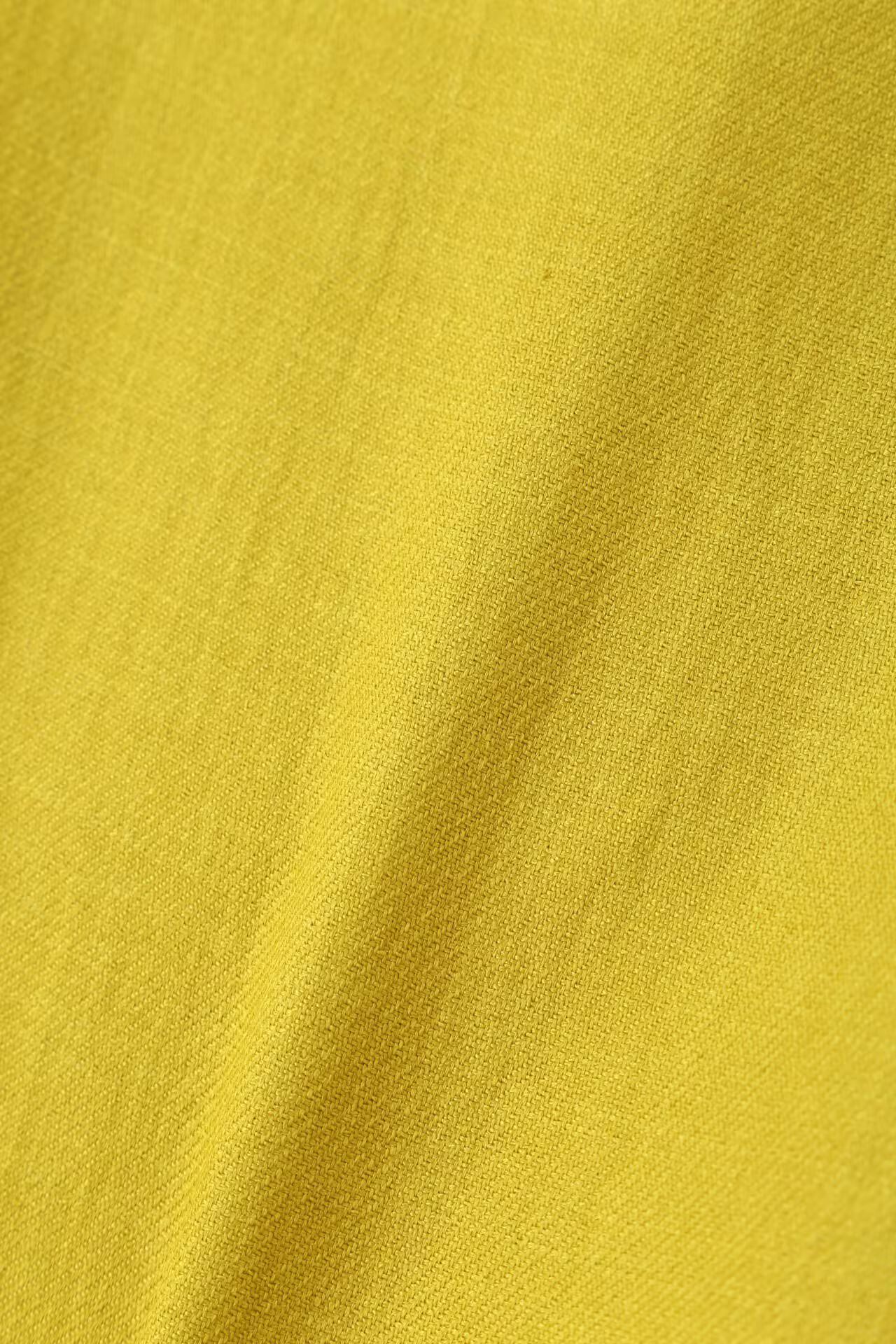 スラブツイルセットアップブラウス（イエロー）ポリエステル / 後ろファスナー開き / 軽量 / ウォッシャブル / セットアップ