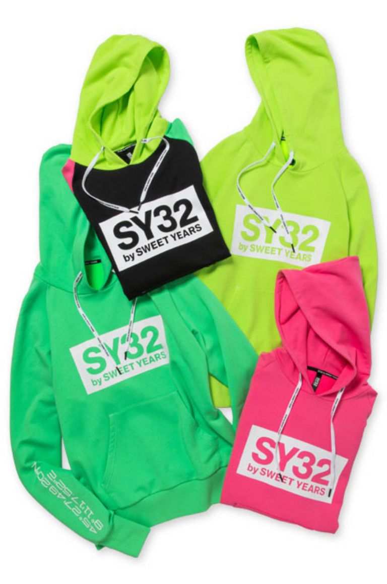 SY32 by SWEET YEARS - FLASH COLOR BOX LOGO P/O HOODIE /フレッシュ