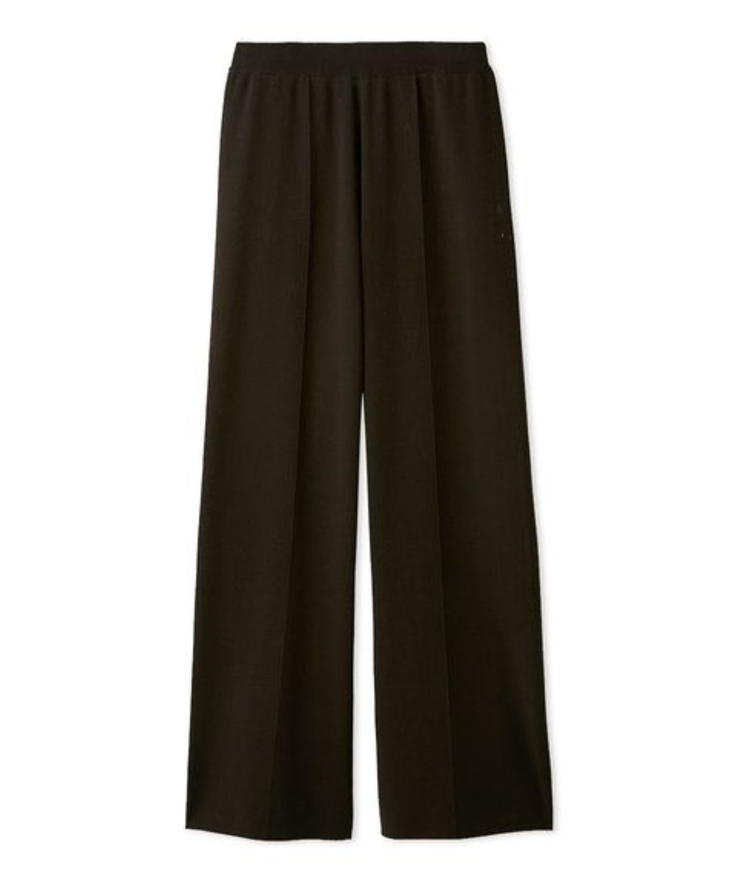 Wゴムシガレットニットパンツ(BRW)綿 / UVカット / ウエストゴム / センタープレス / ウォッシャブル /09WNP254014