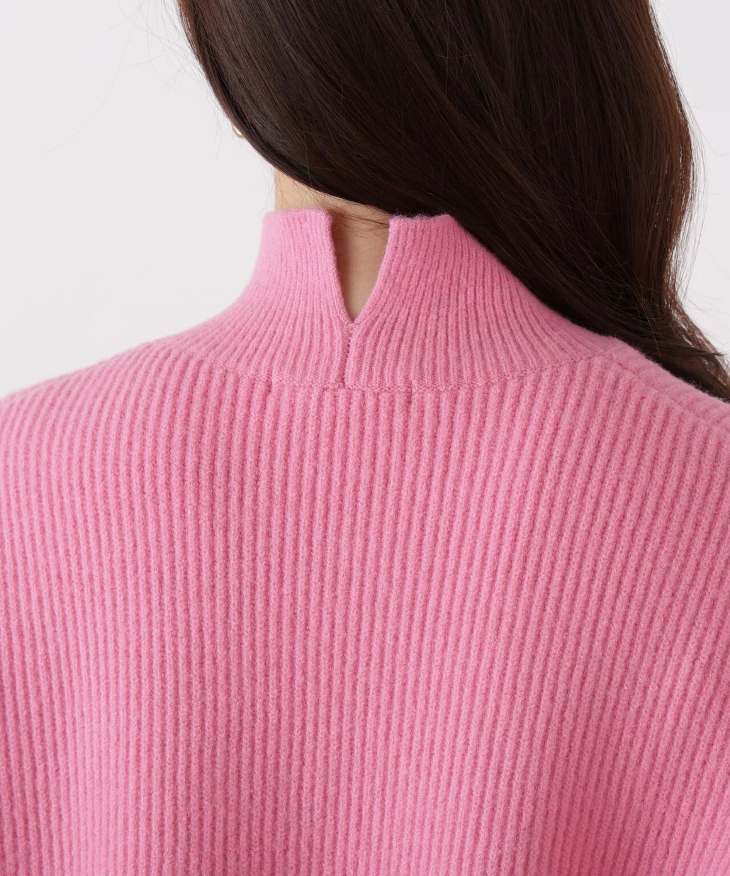 フードスヌード付きニットプルオーバー(ピンク)アクリル / ストレッチあり / かぶって着用 / スヌード付き/ 0316170131