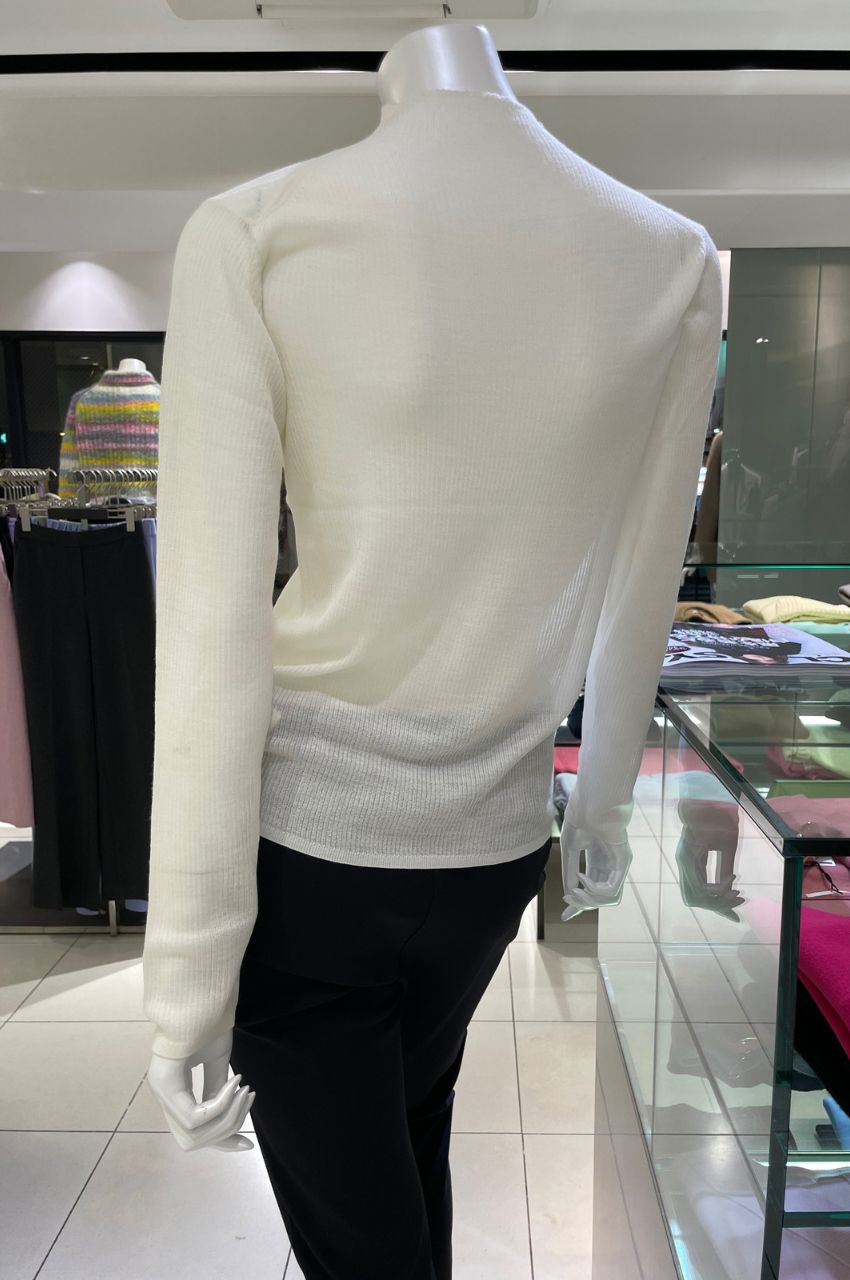 WOOL MIX SHEER KT/ウールミックスシァーニット