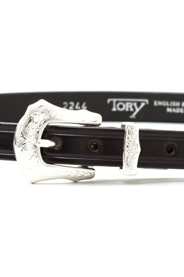 TORY レザー ベルト ブラック サイズ34 型番2244 TORY LEATHER - WESTERN BELT 2244 / ウエスタンベルト