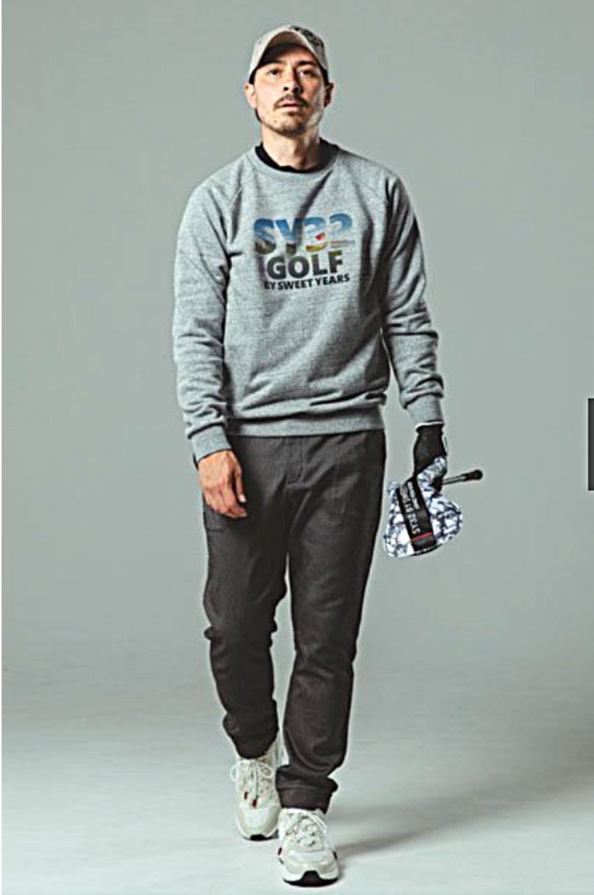 FLOCKY PULLOVER SWEAT SHIRTS/フロッキープリントスウェット