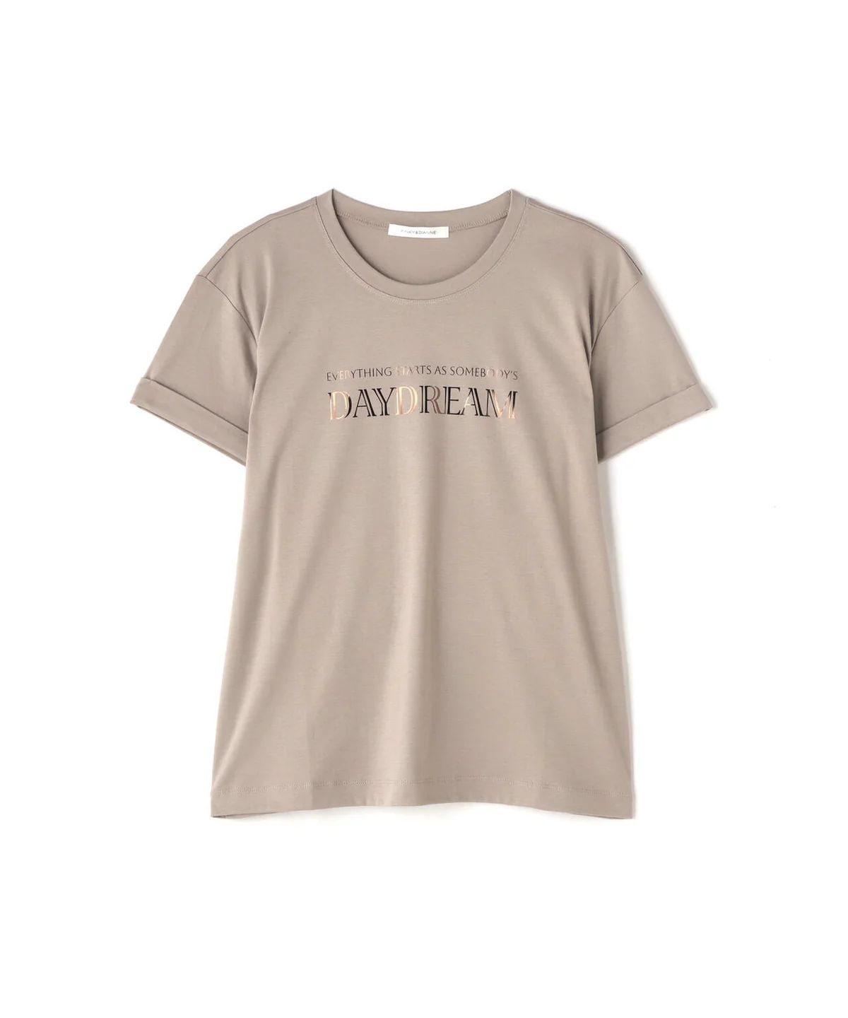 Day dreamTシャツ (ベージュ) / 綿 100% / ストレッチ / ウォッシャブル / 0315160308