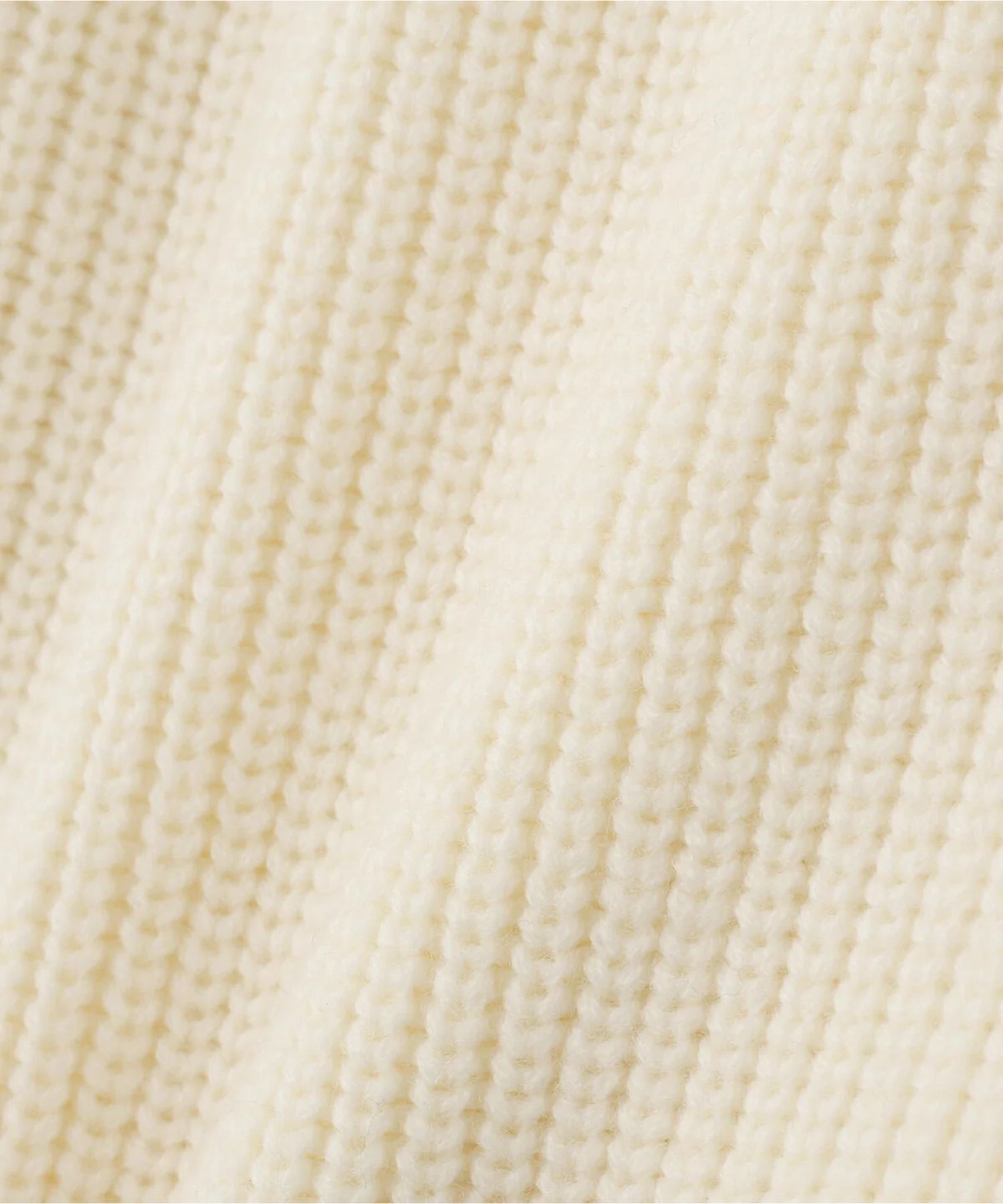 ファーグローブ付き畦ニットプルオーバー(ホワイト)毛 / 脇スリット / ストレッチあり / 0315270126