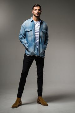 RESOUND CLOTHING - OVER DENIM SHIRTS / オーバーデニムシャツ | LA FEMME