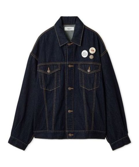 缶バッチ付きGジャン(IND)綿 / 09WFJ254101