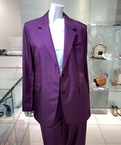 Mod Silk Twil Cinched Blazer(ブラックアイリス)綿 / ウォッシャブル / 手洗い可 / 01-5304109