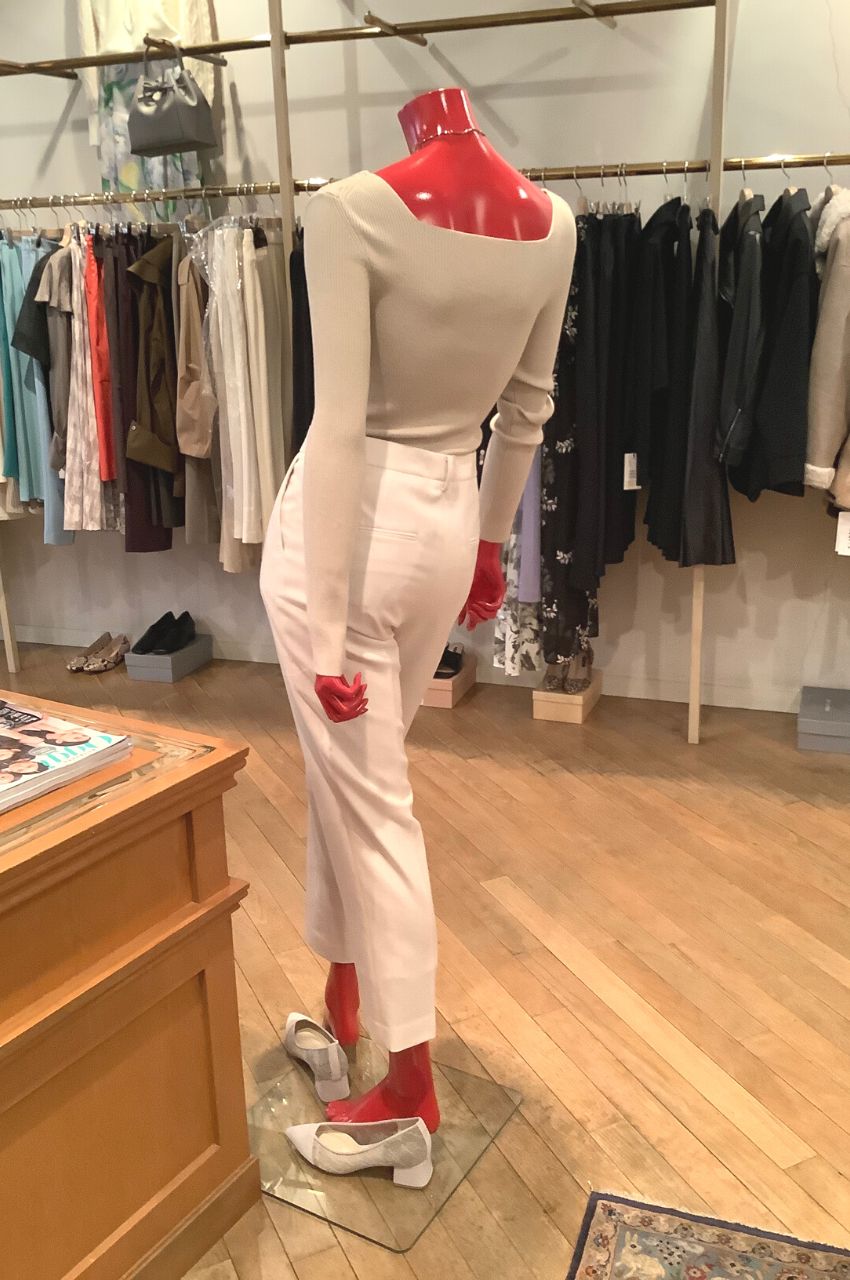 SUPER FINE WOOL SAXONY CIGARETTE PANTS  / スーパーファインウールサキソニー シガレットパンツ