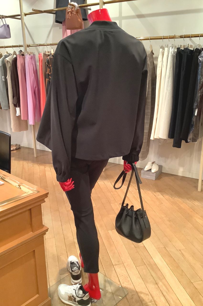 CROP ZIP ANORAK PRECISION PONTE2 / ジップアップブルゾン