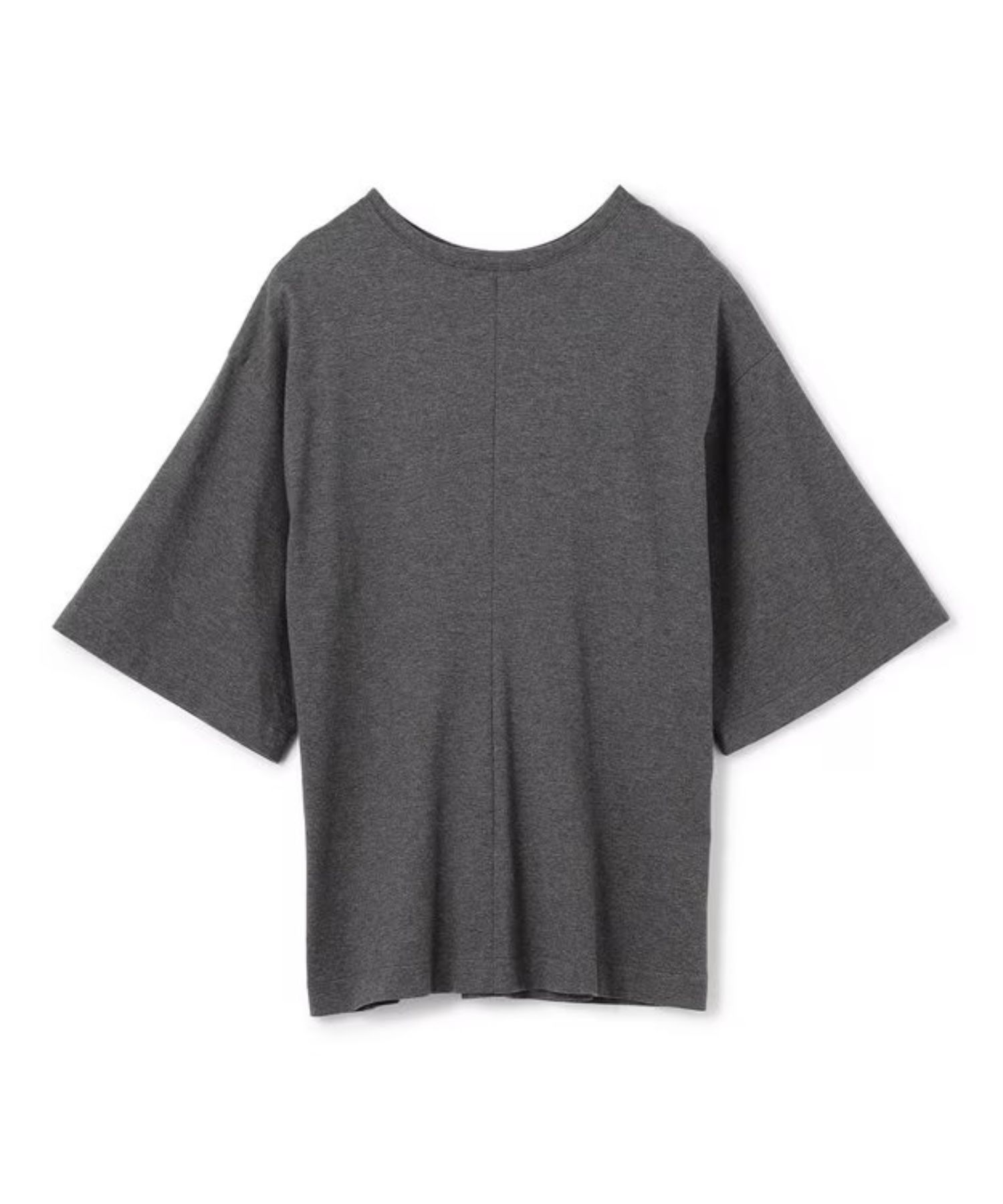 プレーンジャージー2WAYレースアップトップス(チャコール) 綿 / ウォッシャブル / KKUVGW0315