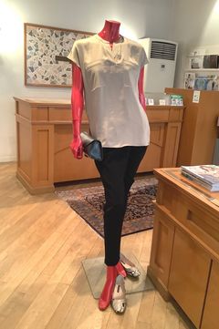 Theory CRUSHED SATIN サテンブラウス Theory - Crushed Satin PKT Popover N / クラッシュドサテン