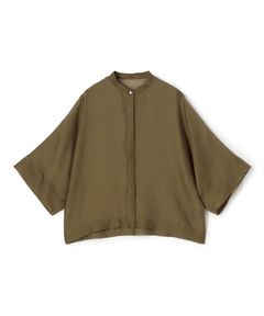 シアーオーガンジー シースルーブラウス ( ライトブラウン) ポリエステル / 透け感有り / 光沢ややあり / 手洗可 / 13-01-52-01358