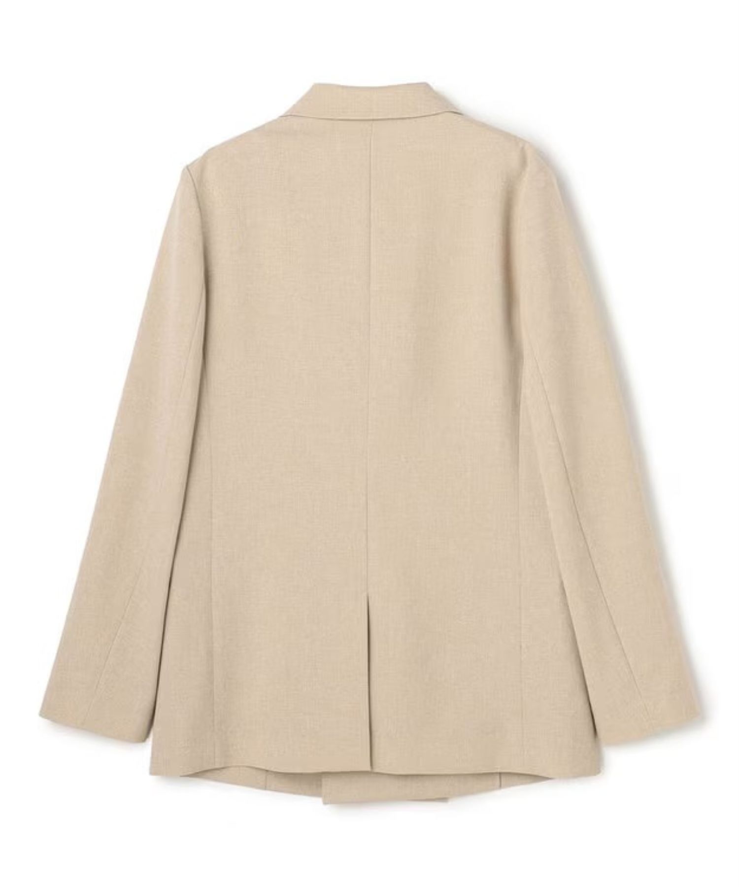 ウォッシャブルドライサップジャケット(シャンブレーベージュ) ポリエステル / ボクシーシルエット / JKUVLM0400