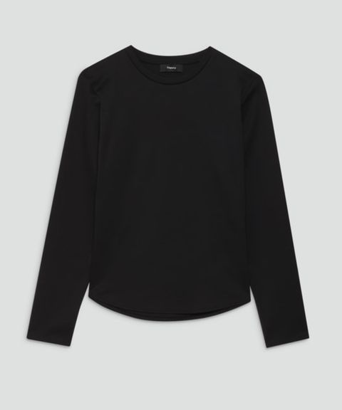 Clinton Knit 2 Shirt Tail Tee(ブラック)綿 / ウォッシャブル / 手洗い可 / 01-5301002