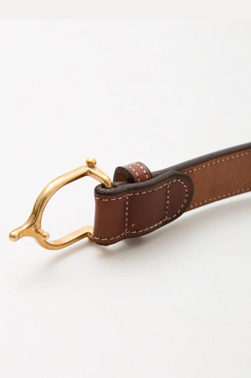 1 SPUR BUCKLES BELT 2351 / ワンシュプールバックルベルト (ブラウン) 牛革 / ブライドルレザー / 厚い / 頑丈 / エイジング / アメリカ製