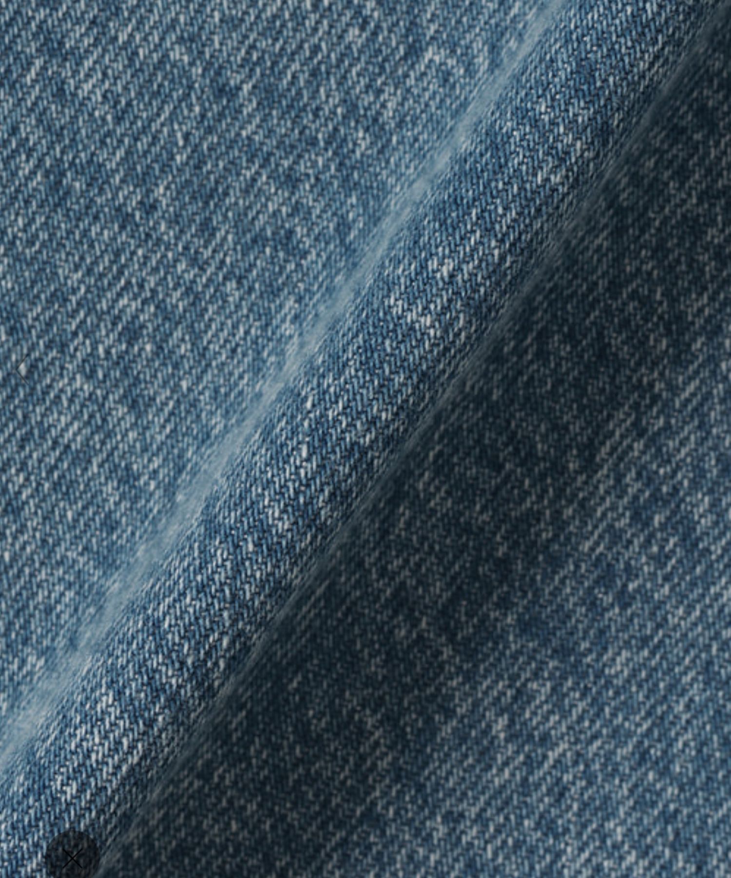 Relaxed Denim Hi Waist Short (アイスブルー) 綿 / ハイウエスト / 柔らかい / ウォッシャブル / 01-5206409