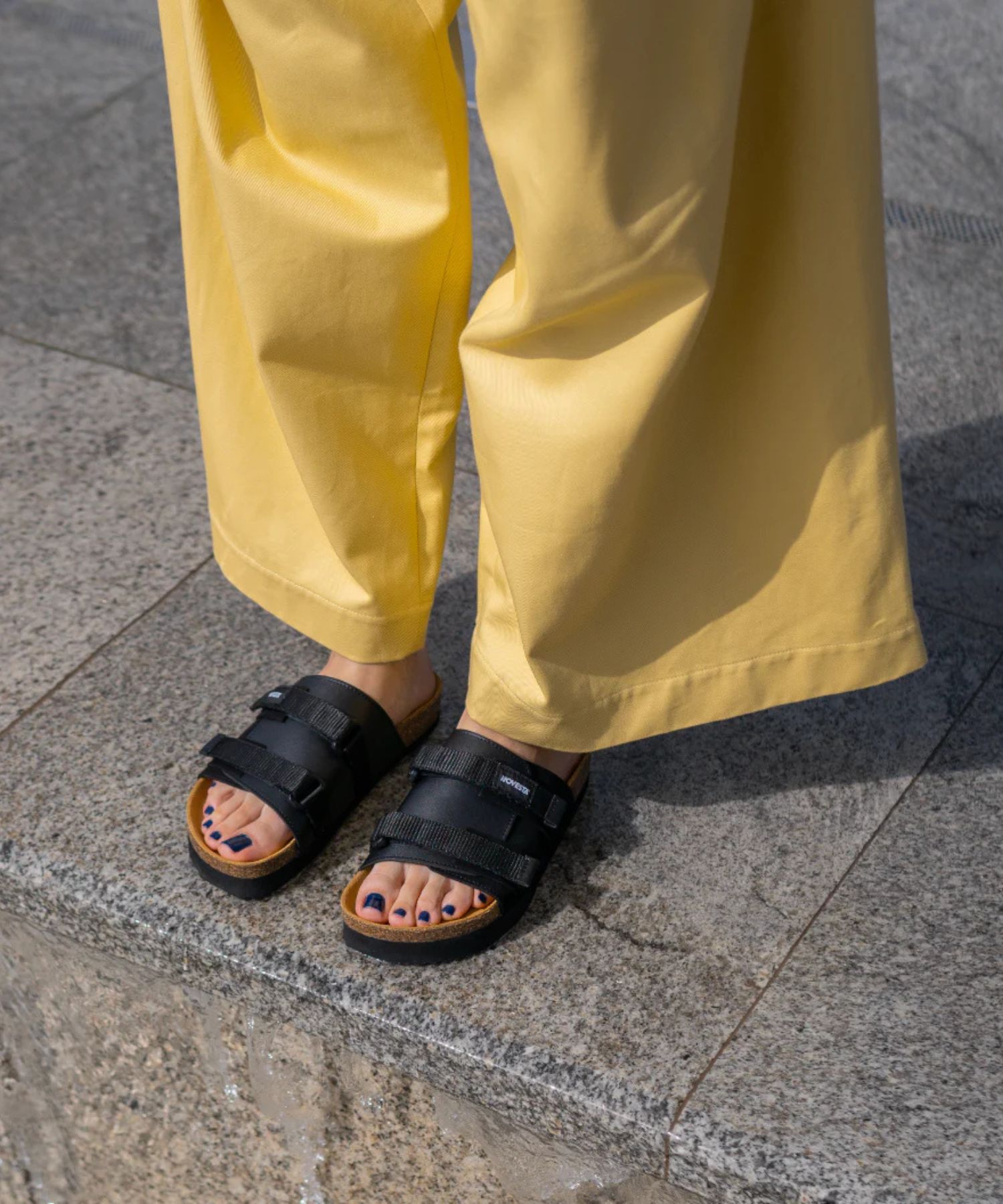 PARTISAN SANDAL( ALL BLACK ) SYNTHETIC LEATHER / ラバーソール / PETA認証のヴィーガンモデル / PT-2024S-CC-AB