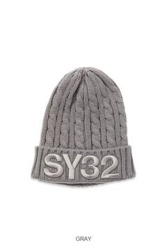 3D LOGO CABLE KNIT / CAP