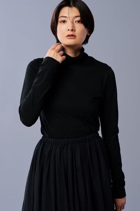 新品 uncrave アンクレイヴ バルーンスリーブカットソー 黒