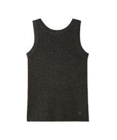 2wayアメスリウォームリブニットタンク (CGRY) ポリエステル/ 伸縮性 / フロントクルーネック / バックラウンドネック/ ウォッシャブル / WNT254024