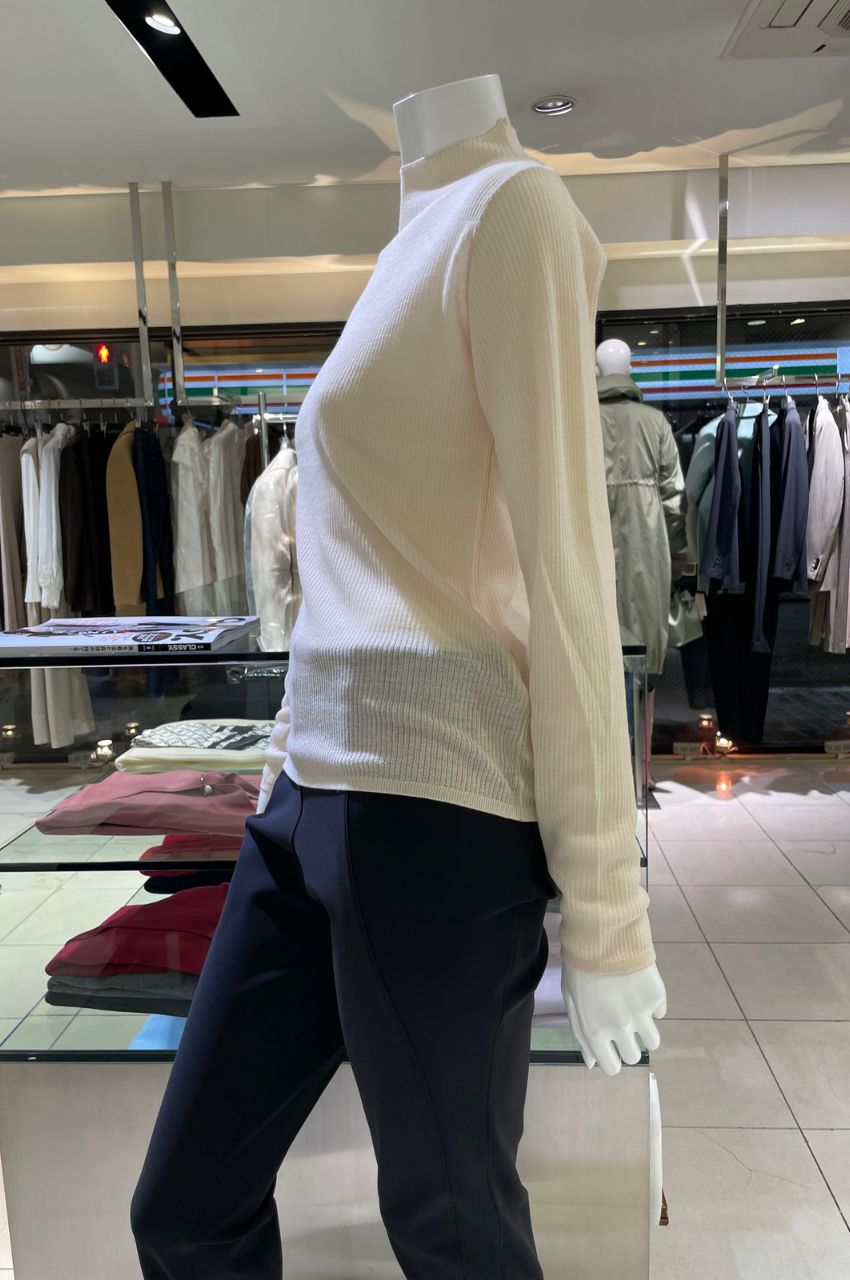 WOOL MIX SHEER KT/ウールミックスシァーニット