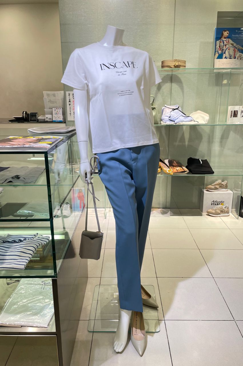 ロゴプリントジャストサイズTシャツ / ウォシャブル