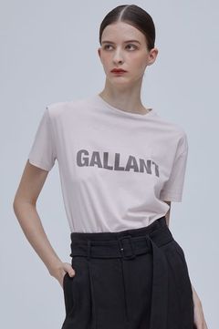 BEIGE, - プリントTシャツ (ヌードxスレート) コットン