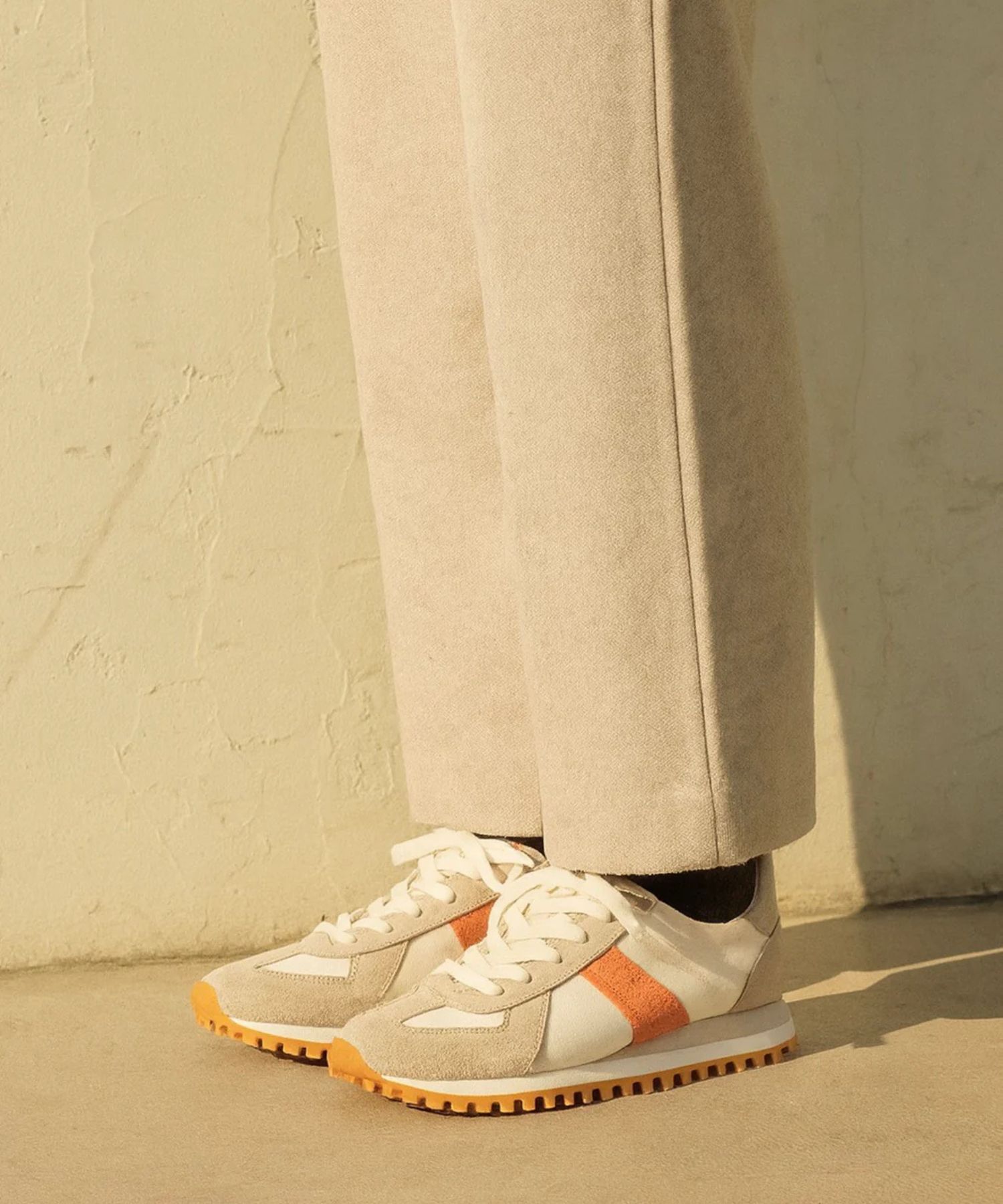 GERMAN TRAINER TRAIL( FEATHER GREY ) 牛革/ 紐あり / RUBBER SOLE / 軽量  / GT-2025A-CT-FEGY