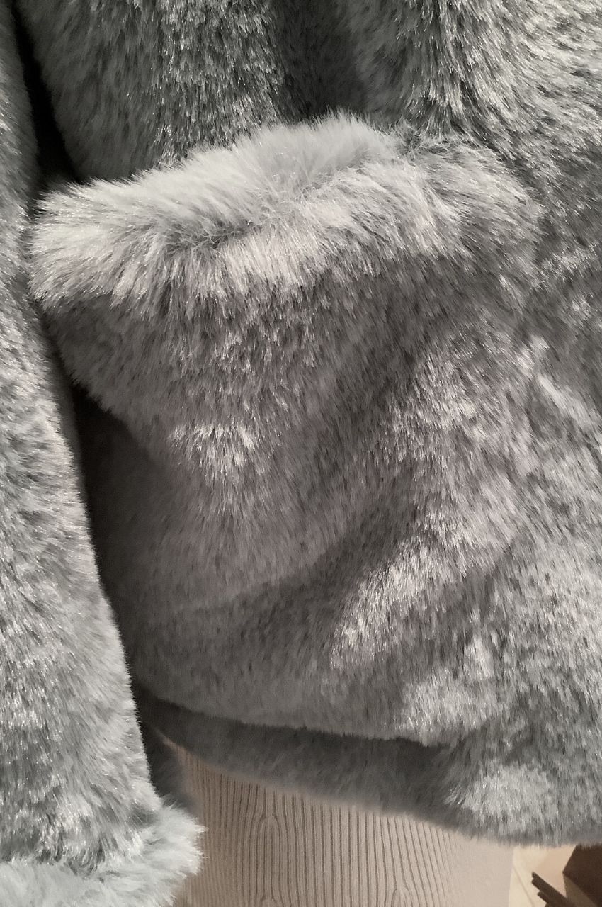 Traci Faux Fur Blue / フェイクファージャケット