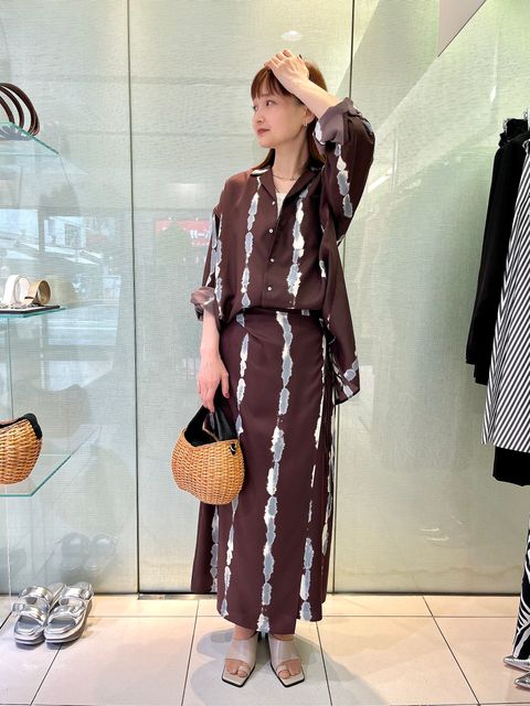 #【MIESROHE】シャツ×スカートセットアップ🤎✨