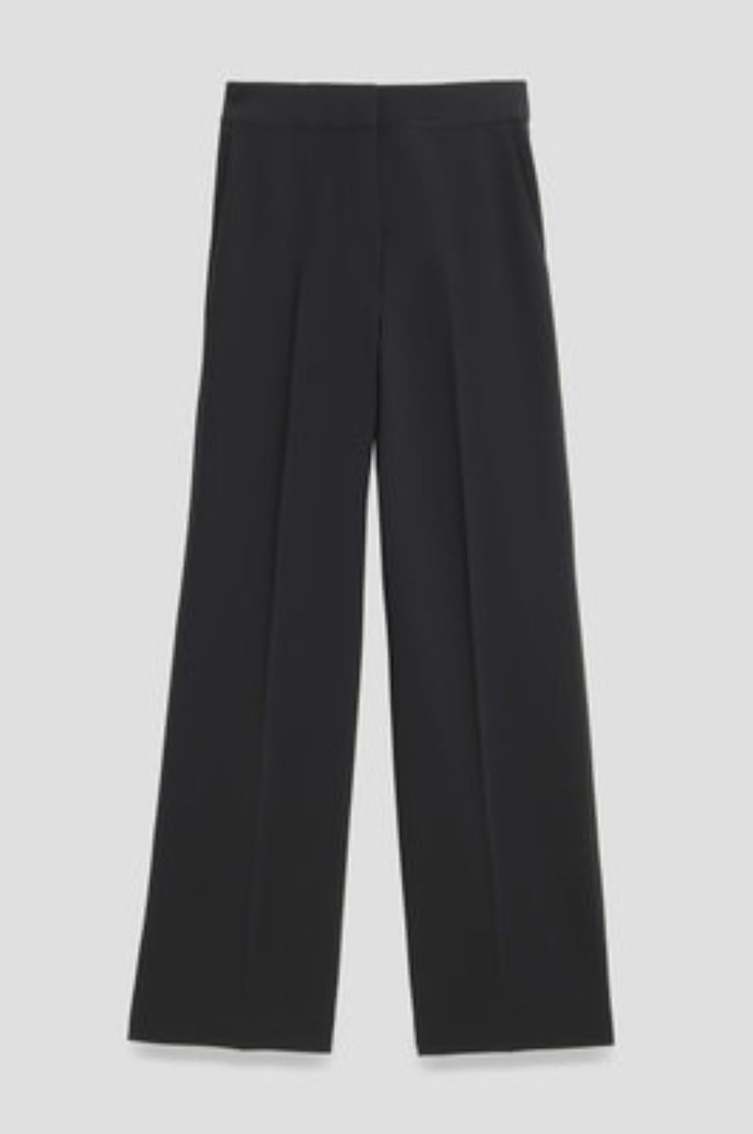 WIDE PULL ON L ADMIRAL CREPE(ブラック)トリアセテート /01-4306401
