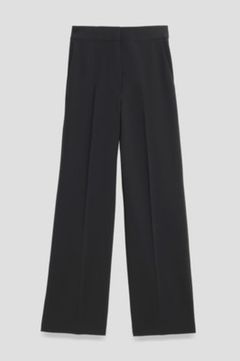 WIDE PULL ON L ADMIRAL CREPE(ブラック)トリアセテート /01-4306401