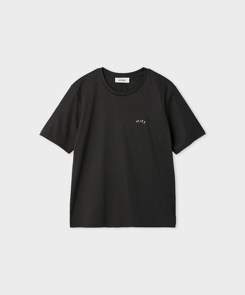 ボクシークルーネックTシャツ(チャコールグレー) セルロース / ウォッシャブル / 手洗い可 / MWCT261077