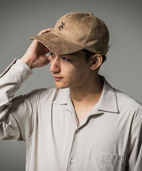 Suede LOW CAP (BEIGE) 合成皮革 / エコスウェード /軽量 /  RC37-CAP-002