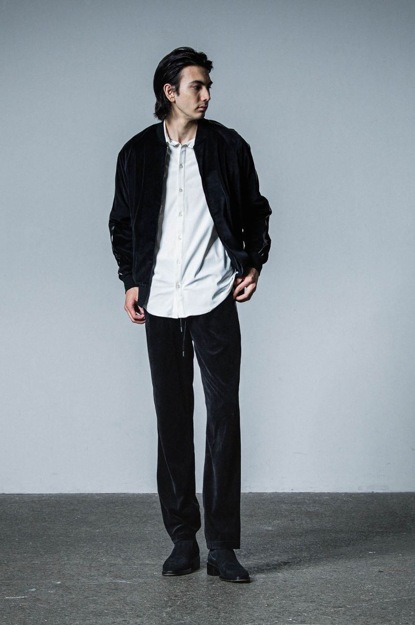 VELOUR SIMIWIDE PT (BLACK) コットン / サイドライン / 柔らかい / ウエストドローコード/ RC33-ST-008VW