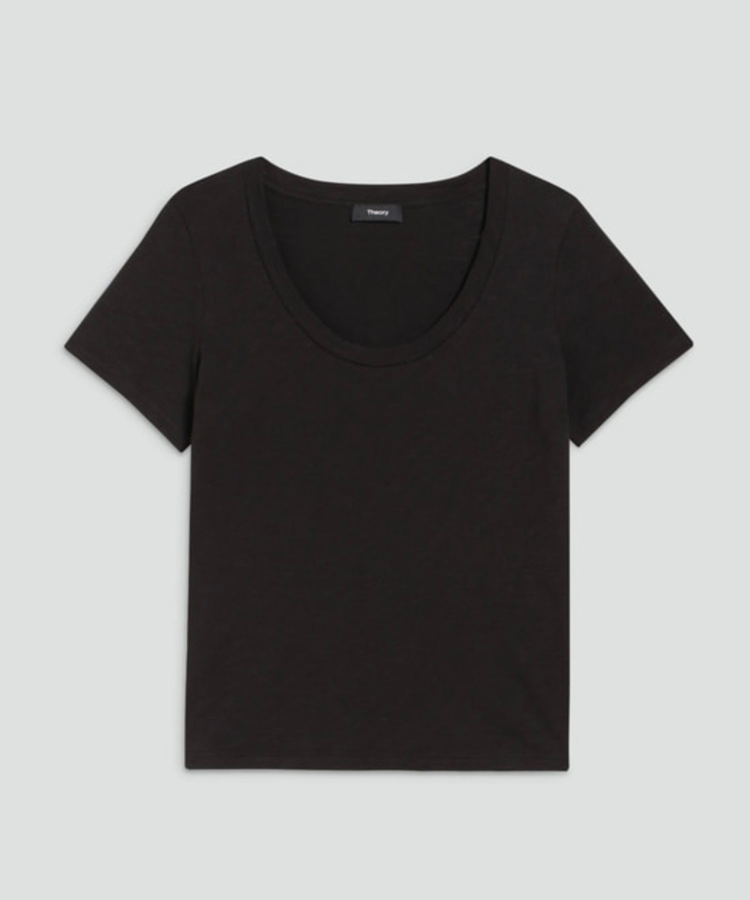 Nebulous P Open Neck  Tee (ブラック) 綿 / ウォッシャブル / 手洗い可 / 01-6201016