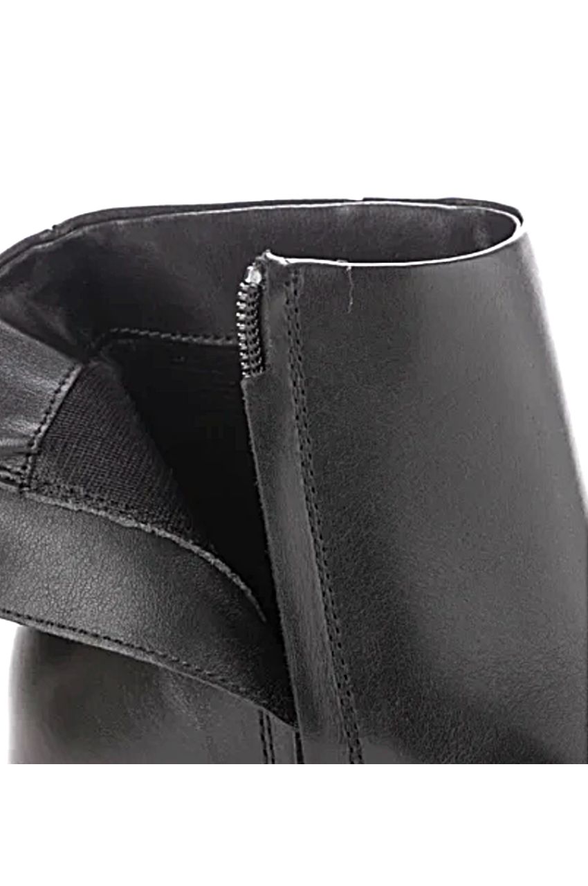 SQUARE TOE MIDDLE HEEL SHORT BOOTS / スクエアトウミドルヒールショートブーツ